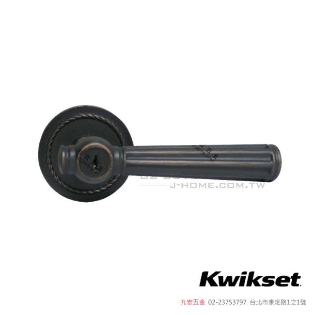 Kwikset 9R39水平鎖 附鎖孔式 (房間/浴廁)