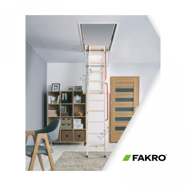 波蘭FAKRO氣壓式緩衝閣樓木樓梯